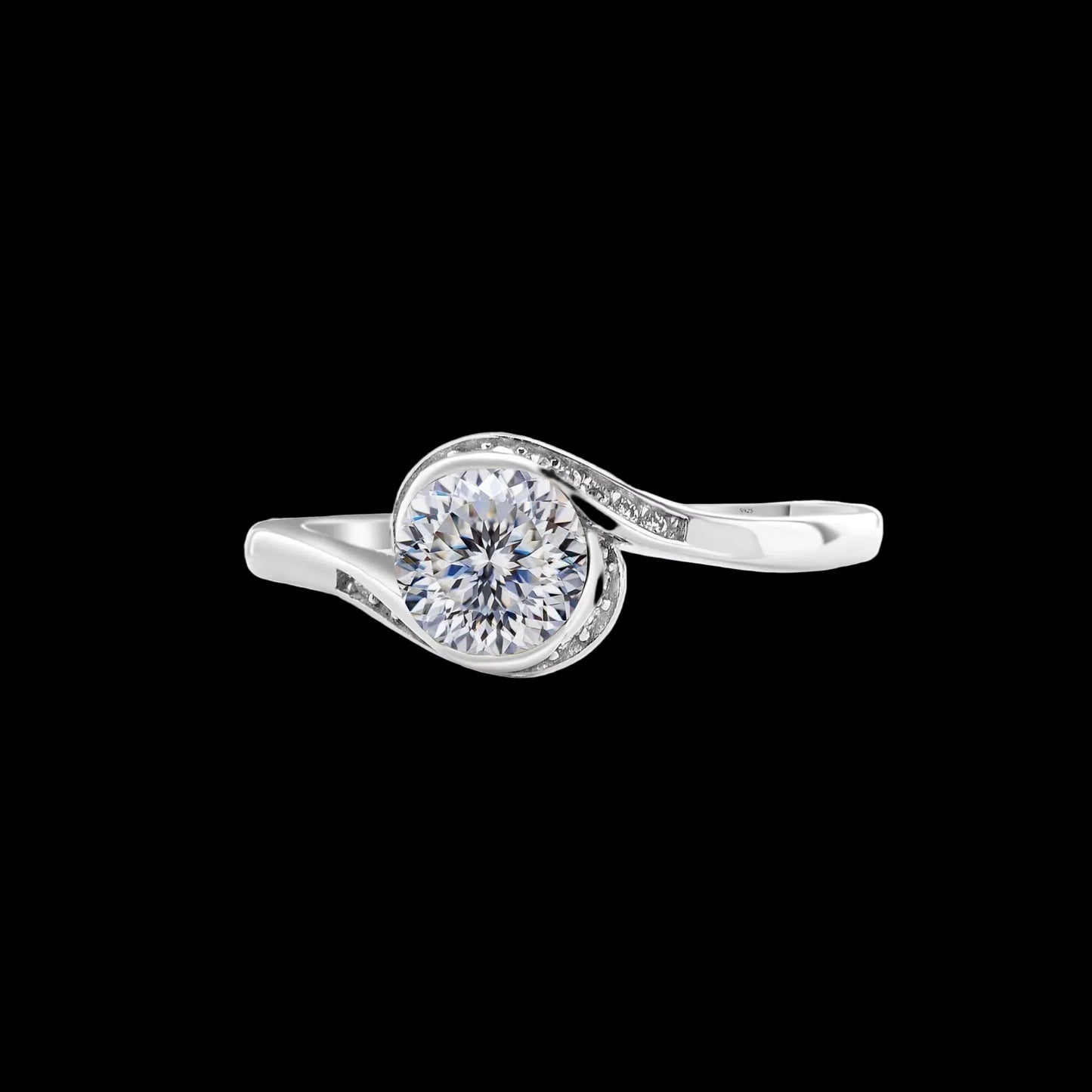 Engagement Women'S Moissanite Diamond Ring Luxury 1Carat D Color Original 925 Sterling Silver Jewelry Moissanite Rings for Women