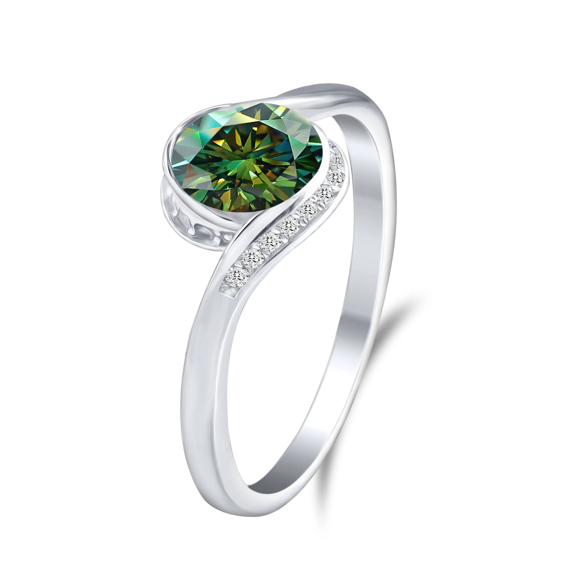 Engagement Women'S Moissanite Diamond Ring Luxury 1Carat D Color Original 925 Sterling Silver Jewelry Moissanite Rings for Women